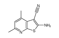 Thieno[2,3-b]pyridine-3-carbonitrile, 2-amino-4,6-dimethyl- (9CI) Structure