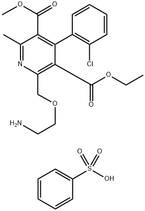 Amlodipine EP Impurity D Benzenesulfonic acid salt Structure