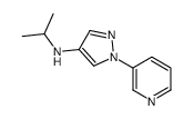 N-propan-2-yl-1-pyridin-3-yl-pyrazol-4-amine结构式