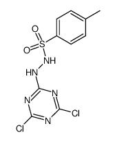 toluene-4-sulfonic acid N'-(4,6-dichloro-[1,3,5]triazin-2-yl)-hydrazide Structure