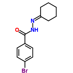 4-Bromo-N'-cyclohexylidenebenzohydrazide Structure