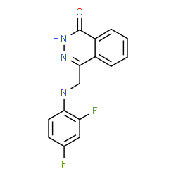 4-[(2,4-DIFLUOROANILINO)METHYL]-1(2H)-PHTHALAZINONE结构式