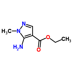 5-氨基-1-甲基吡唑-4-甲酸乙酯结构式