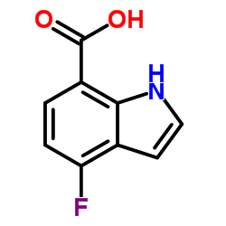 4-氟-7-羧基吲哚结构式