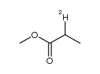 2-deuterio-propionic acid methyl ester Structure