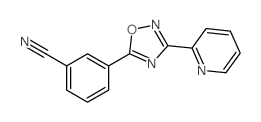 3-(3-(吡啶-2-基)-1,2,4-噁二唑-5-基)苯甲腈结构式