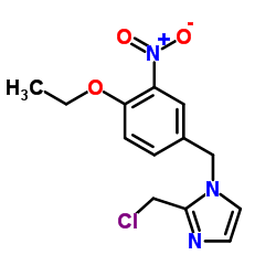 2-Chloromethyl-1-(4-ethoxy-3-nitro-benzyl)-1H-imidazole结构式