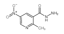 2-甲基-5-硝基烟酰肼结构式