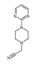 2-(4-(pyrimidin-2-yl)piperazin-1-yl)acetonitrile结构式