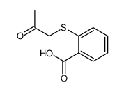 2-(2-氧代丙基硫代)苯甲酸结构式