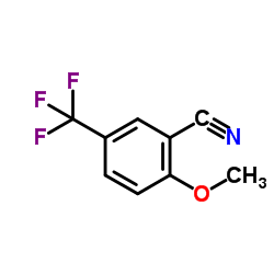 2-甲氧基-5-(三氟甲基)苯腈结构式