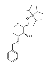 3-O-benzyl-6-O-triisopropylsilyl-D-glucal结构式