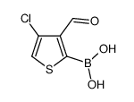 4-氯-3-甲酰基-2-噻吩硼酸结构式