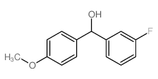 (3-氟苯基)(4-甲氧基苯基)甲醇结构式