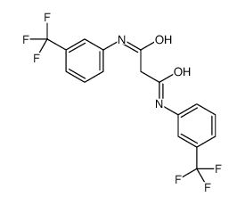 N,N'-双-(3-三氟甲基-苯基)-丙二酰胺结构式