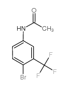 4-bromo-3-(trifluoromethyl)acetanilide Structure