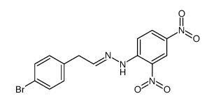 1-(2-(4-bromophenyl)ethylidene)-2-(2,4-dinitrophenyl)hydrazine Structure