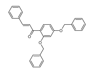 (E)-1-(2,4-bis(benzyloxy)phenyl)-3-phenylprop-2-en-1-one结构式