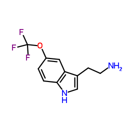 5-三氟甲氧基色胺结构式