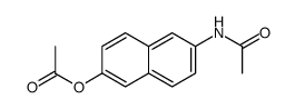 2-acetoxy-6-acetylamino-naphthalene Structure
