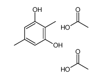 acetic acid,2,5-dimethylbenzene-1,3-diol结构式