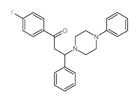 1-(4-fluorophenyl)-3-phenyl-3-(4-phenylpiperazin-1-yl)propan-1-one结构式