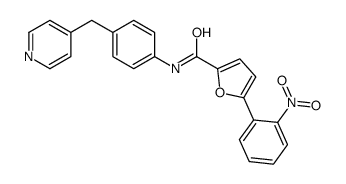 5-(2-nitrophenyl)-N-[4-(pyridin-4-ylmethyl)phenyl]furan-2-carboxamide Structure