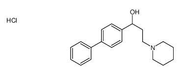 alpha-(4-Biphenylyl)-1-piperidinepropanol hydrochloride structure