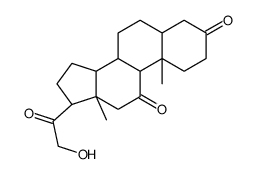 Allopregnan-21-ol-3,11,20-trione结构式