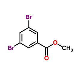3,5-二溴苯甲酸甲酯结构式