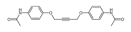 1,4-bis-(4-acetylamino-phenoxy)-but-2-yne结构式