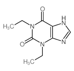1H-Purine-2,6-dione, 1,3-diethyl-3,7-dihydro- Structure