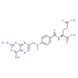 N-[p-[[(2,4-Diaminopteridin-7-yl)methyl]methylamino]benzoyl]-L-glutamic acid结构式