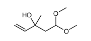 5,5-dimethoxy-3-methylpent-1-en-3-ol结构式