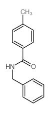 N-苄基-4-甲基苯甲酰胺结构式