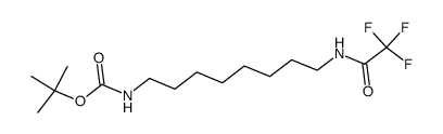 tert-butyl N-{8-[(trifluoroacetyl)amino]octyl}carbamate结构式