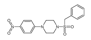 1-benzylsulfonyl-4-(4-nitrophenyl)piperazine Structure