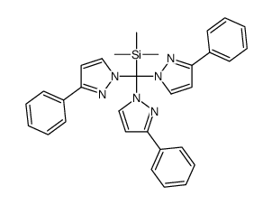 trimethyl-[tris(3-phenylpyrazol-1-yl)methyl]silane Structure