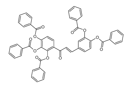 3.4.2'.3'.4'-pentabenzoyloxy-trans-chalcone结构式