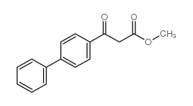 3-二苯基-4-基-3-氧-丙 酸 甲基 酯结构式
