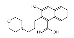 3-hydroxy-2-[3-(morpholino)propyl]naphthalene-1-carboxamide结构式