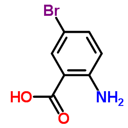 2-氨基-5-溴苯甲酸结构式