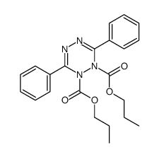 dipropyl 3,6-diphenyl-1,2,4,5-tetrazine-1,2-dicarboxylate Structure