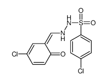 4-chloro-N'-[(Z)-(3-chloro-6-oxocyclohexa-2,4-dien-1-ylidene)methyl]benzenesulfonohydrazide Structure