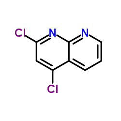 2,4-Dichloro-1,8-naphthyridine Structure