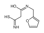 3-氨基-N-(2-呋喃基甲基)-3-硫氧代丙酰胺结构式