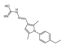 [(E)-[1-(4-ethylphenyl)-2,5-dimethylpyrrol-3-yl]methylideneamino]urea Structure
