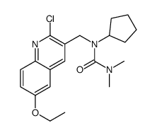 Urea, N-[(2-chloro-6-ethoxy-3-quinolinyl)methyl]-N-cyclopentyl-N,N-dimethyl- (9CI) Structure