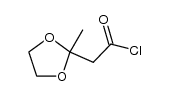 3-oxobutanoyl chloride ethylene ketal Structure