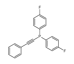 bis(4-fluorophenyl)-(2-phenylethynyl)phosphane结构式